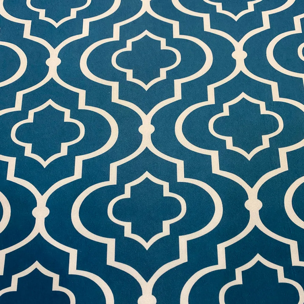 Gatsby Print (Lamour) Table Linen in Teal