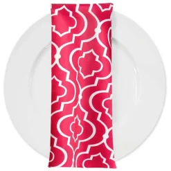 Gatsby Print (Lamour) Table Napkin in Fuchsia