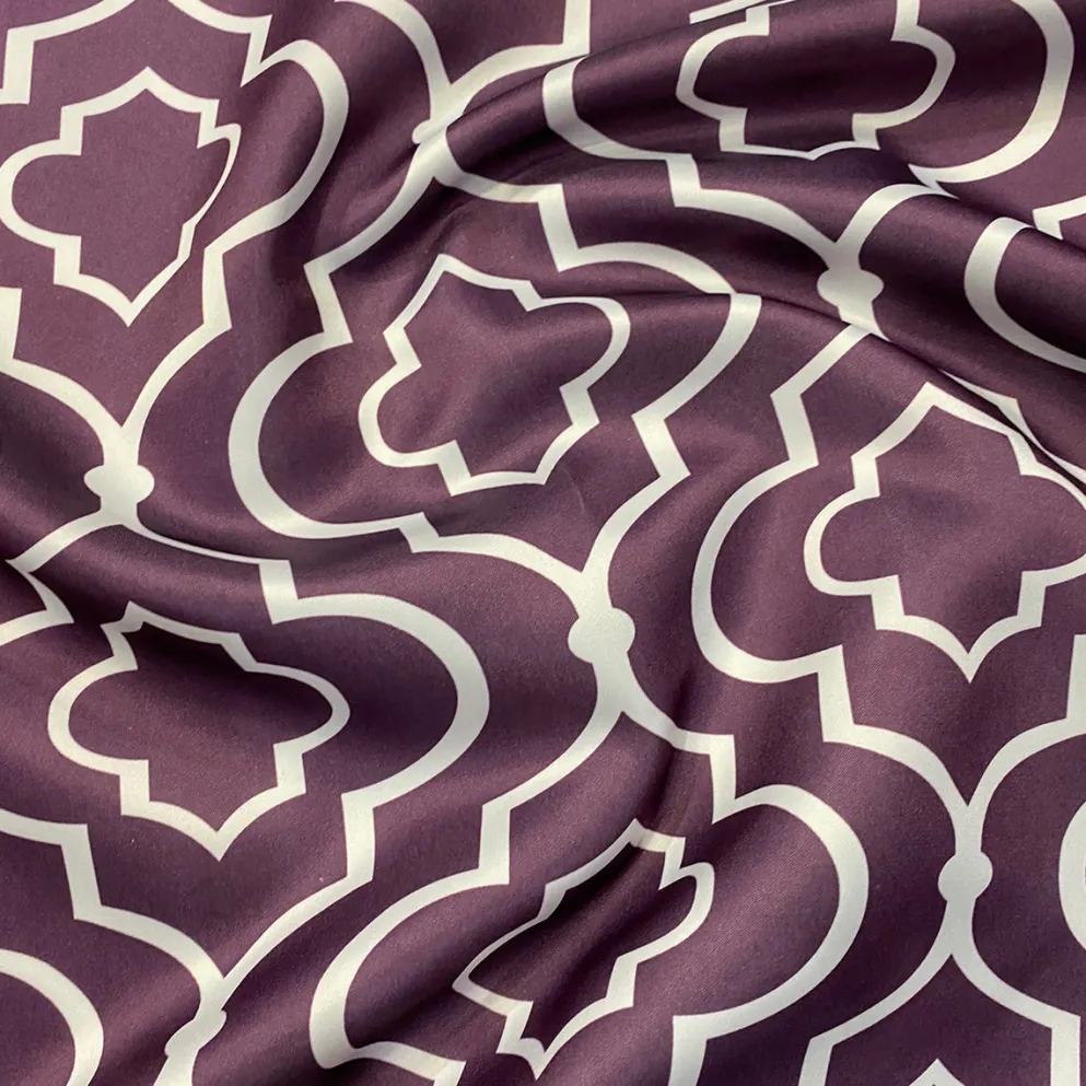 Gatsby Print (Lamour) Table Napkin in Plum