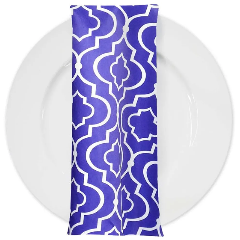 Gatsby Print (Lamour) Table Napkin in Purple