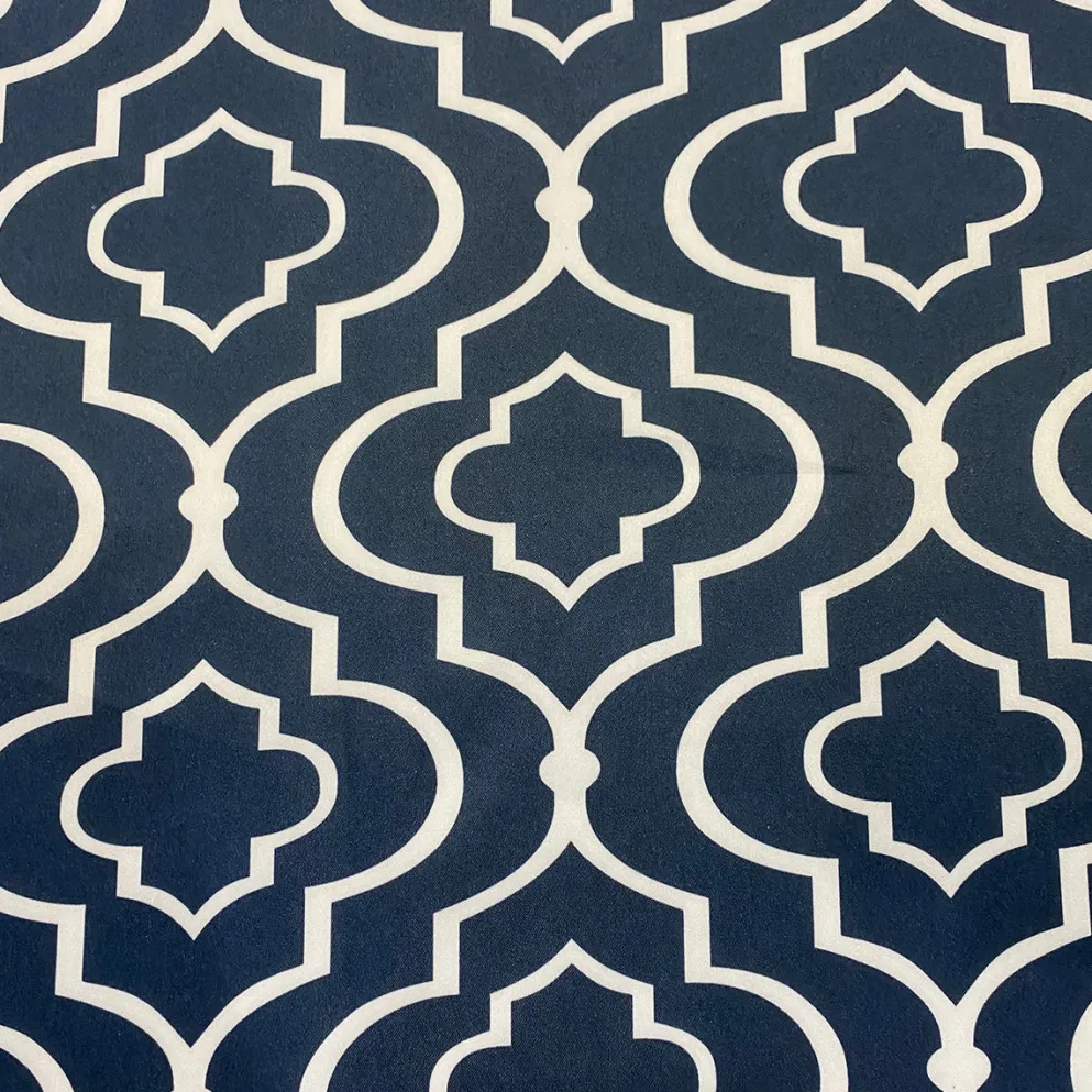 Gatsby Print (Lamour) Table Runner in Navy