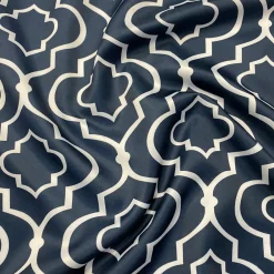 Gatsby Print (Lamour) Table Runner in Navy