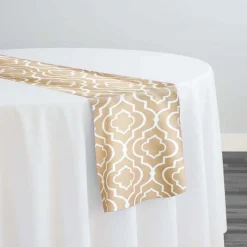 Gatsby Print (Lamour) Table Runner in Khaki