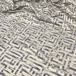 Gio Jacquard Table Linen in Blue