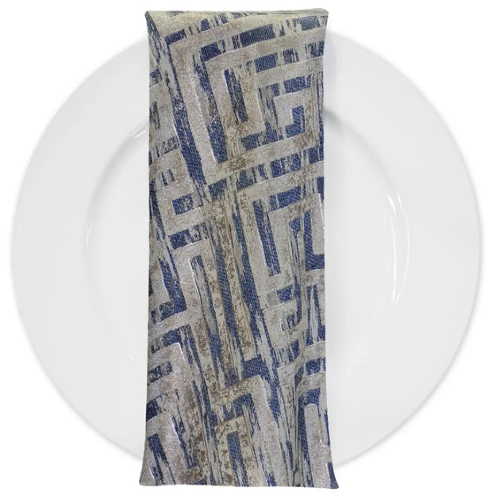 Gio Jacquard Table Napkin in Blue