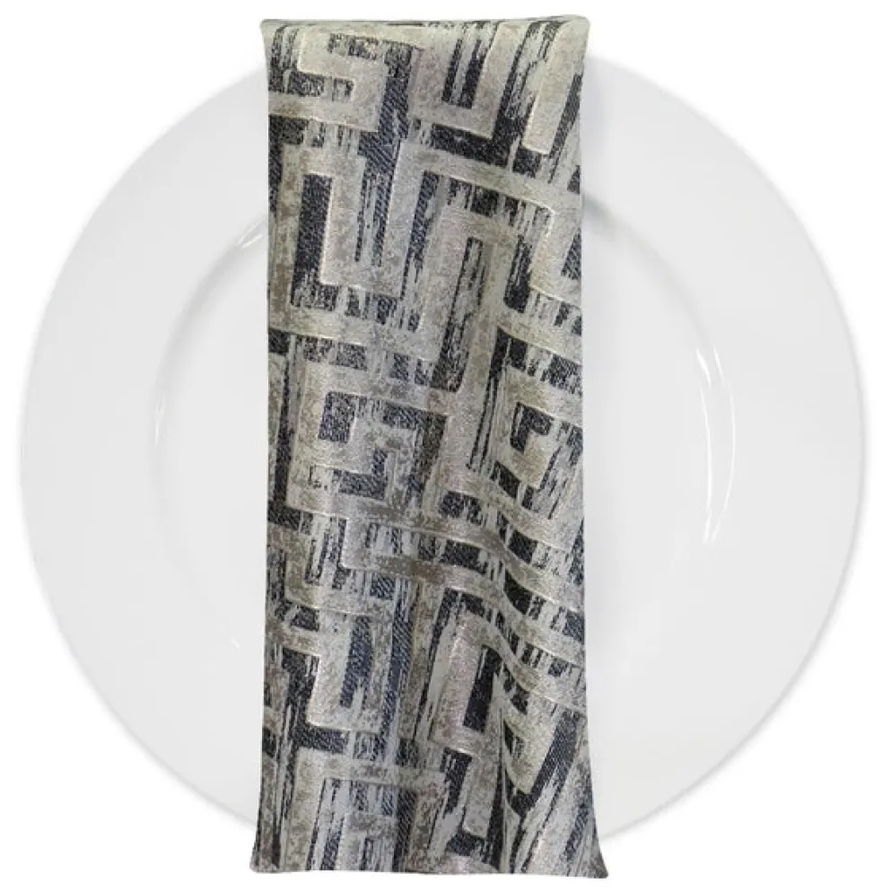 Gio Jacquard Table Napkin in Grey