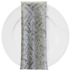 Gio Jacquard Table Napkin in Ivory