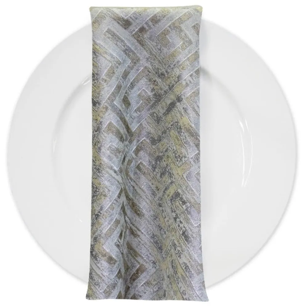Gio Jacquard Table Napkin in Ivory
