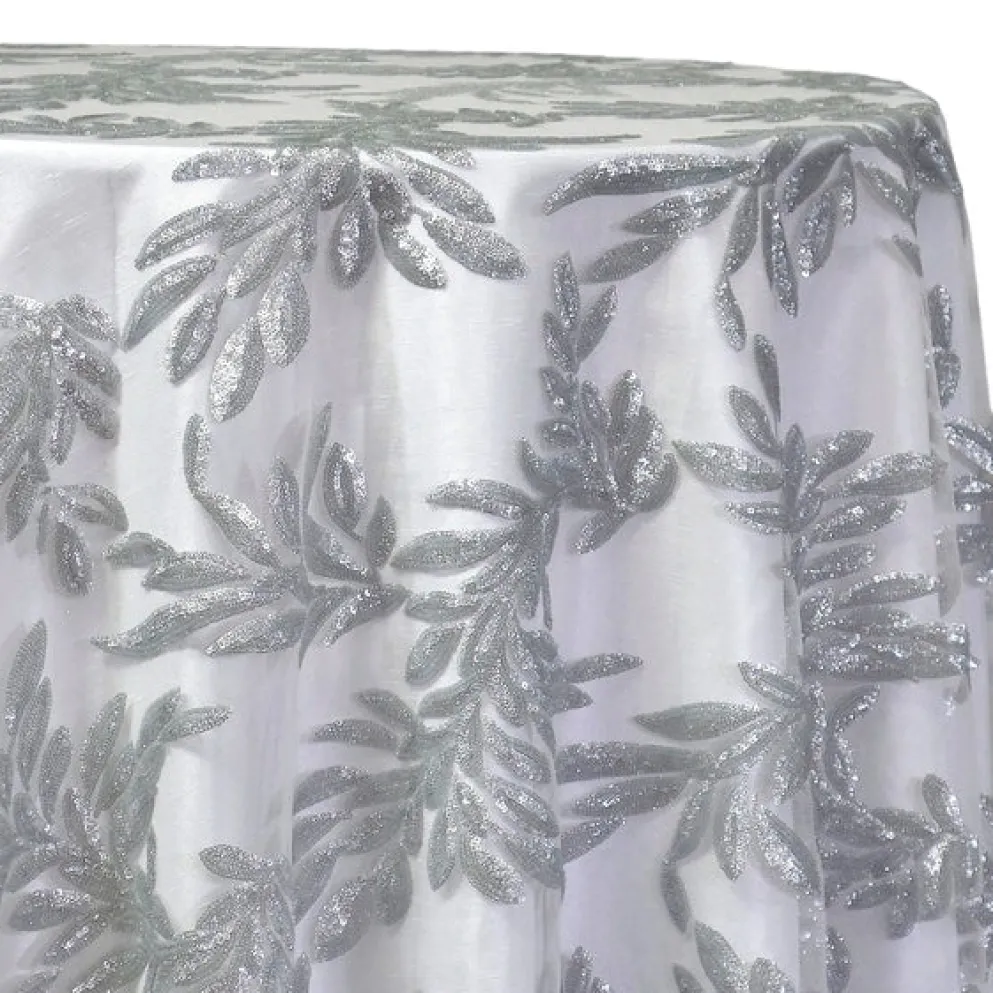 Giselle Sequins Table Linen in Silver
