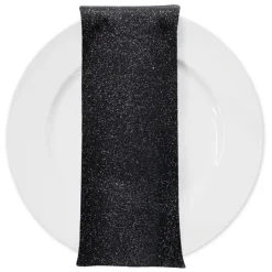 Glam & Glits Table Napkin in Black
