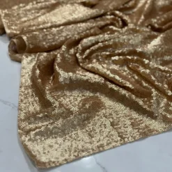Glitz Sequins Table Linen in Antique Gold