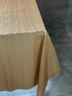 Glitz Sequins Table Linen in Antique Gold