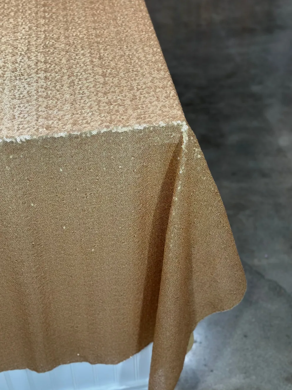 Glitz Sequins Table Linen in Antique Gold