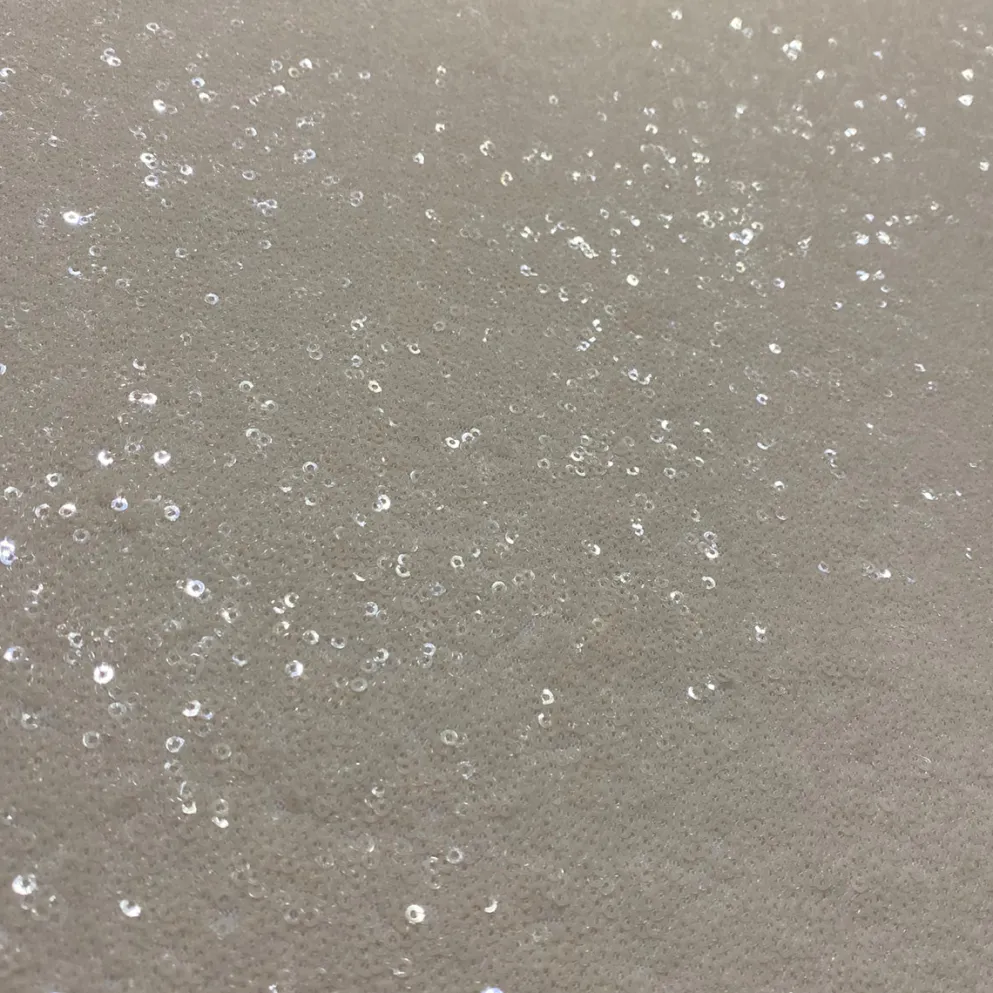 Glitz Sequins Table Linen in Blush Transparent