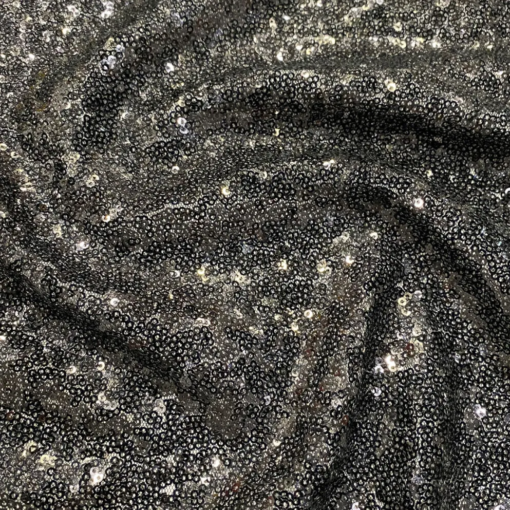 Glitz Sequins Table Linen in Black