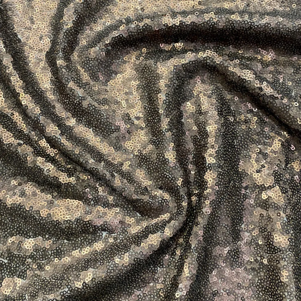 Glitz Sequins Table Linen in Cognac