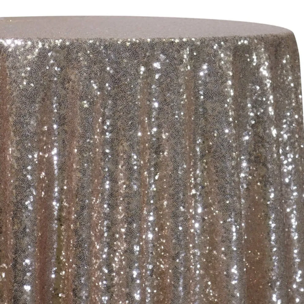 Glitz Sequins Table Linen in Dusty Rose