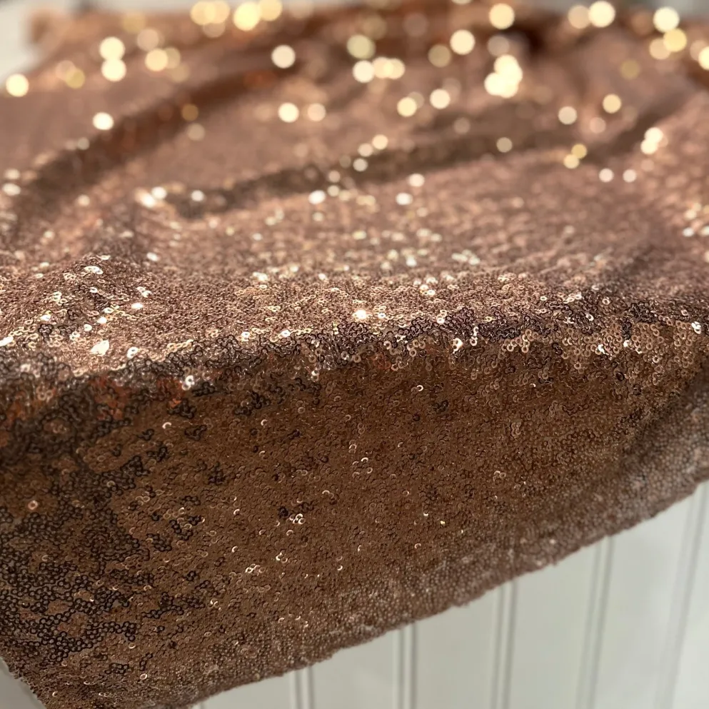 Glitz Sequins Table Linen in Dusty Rose