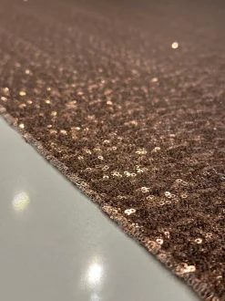 Glitz Sequins Table Linen in Dusty Rose