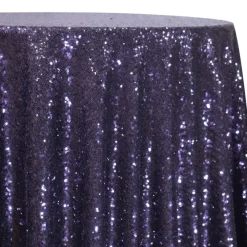 Glitz Sequins Table Linen in Eggplant