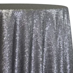 Glitz Sequins Table Linen in Pewter