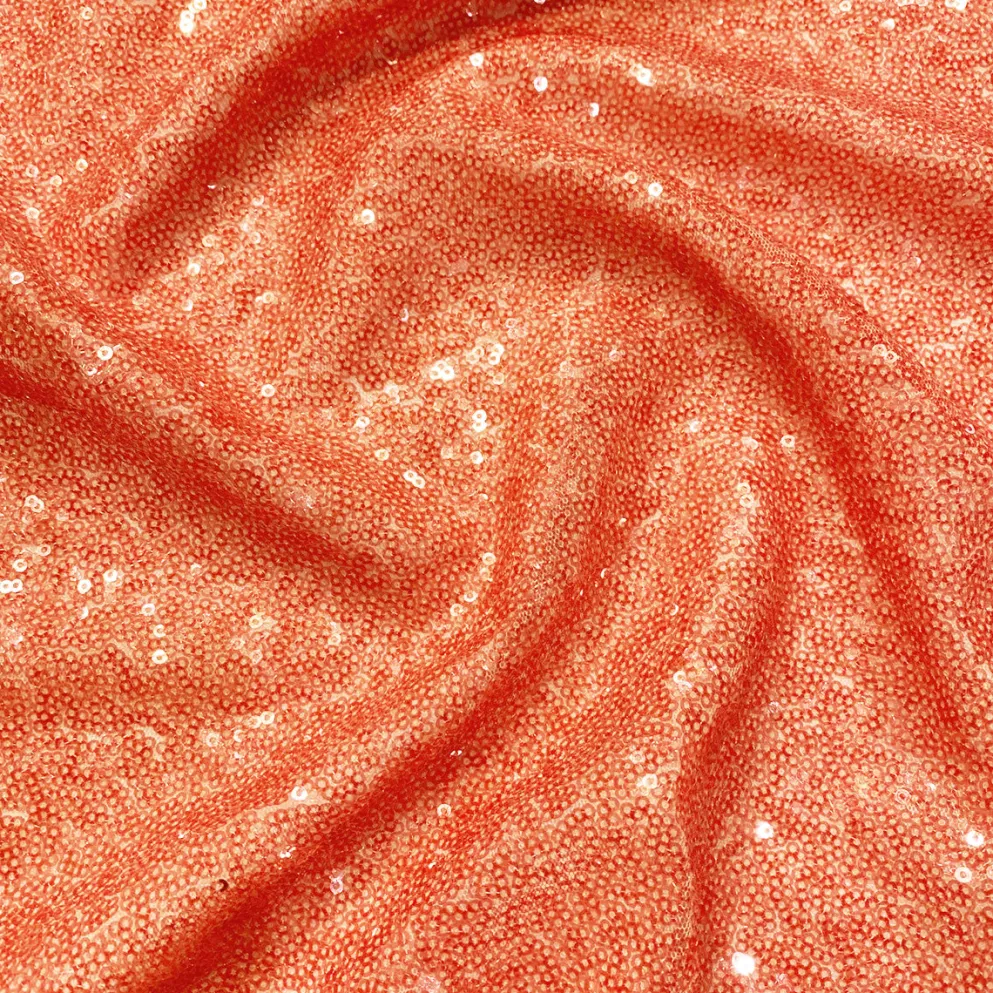 Glitz Sequins Table Linen in Peach
