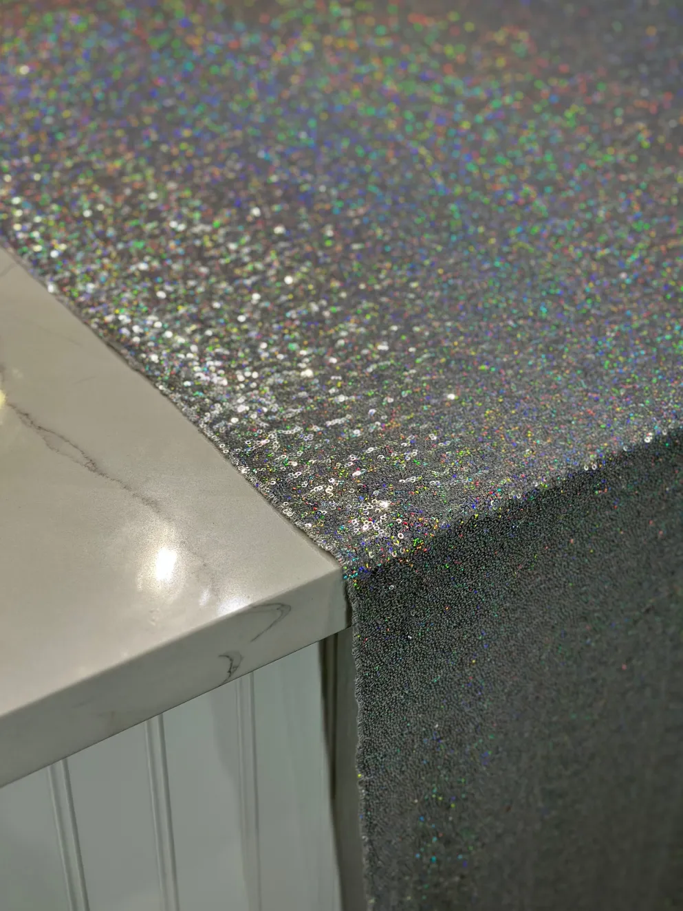 Glitz Sequins Table Linen in Rainbow
