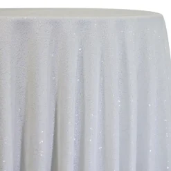 Glitz Sequins Table Linen in White
