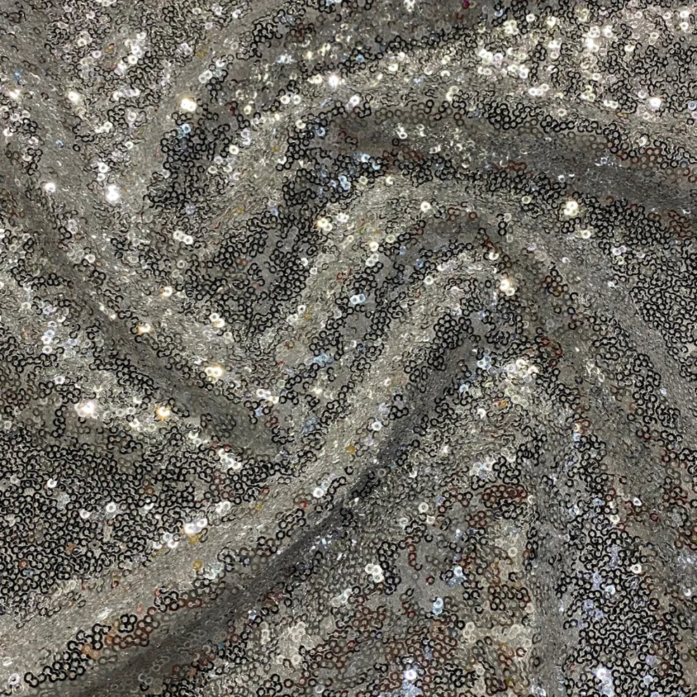 Glitz Sequins Table Runner in Silver