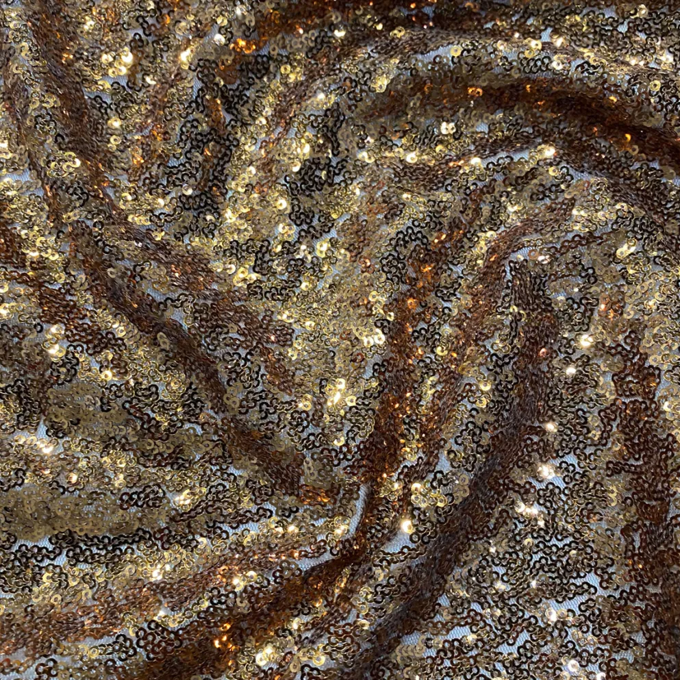 Glitz Sequins Table Runner in Copper