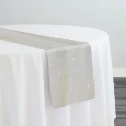 Glitz Sequins Table Runner in Ivory