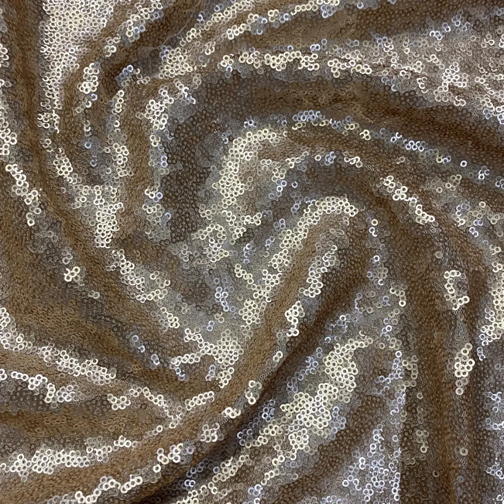 Glitz Sequins (w/ Poly Lining) Table Napkin in Blush