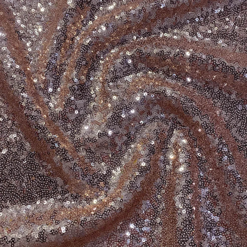 Glitz Sequins (w/ Poly Lining) Table Napkin in Dusty Rose