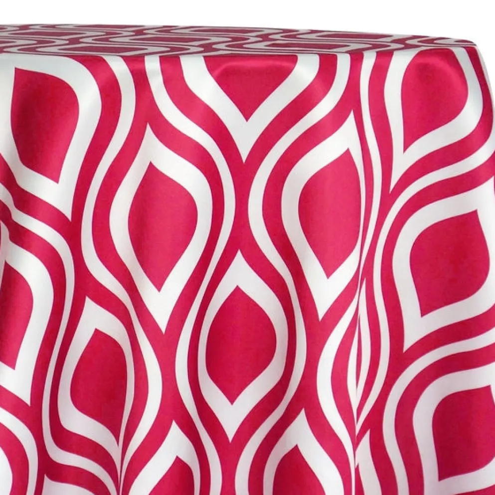 Groovy Print (Lamour) Table Linen in Fuchsia