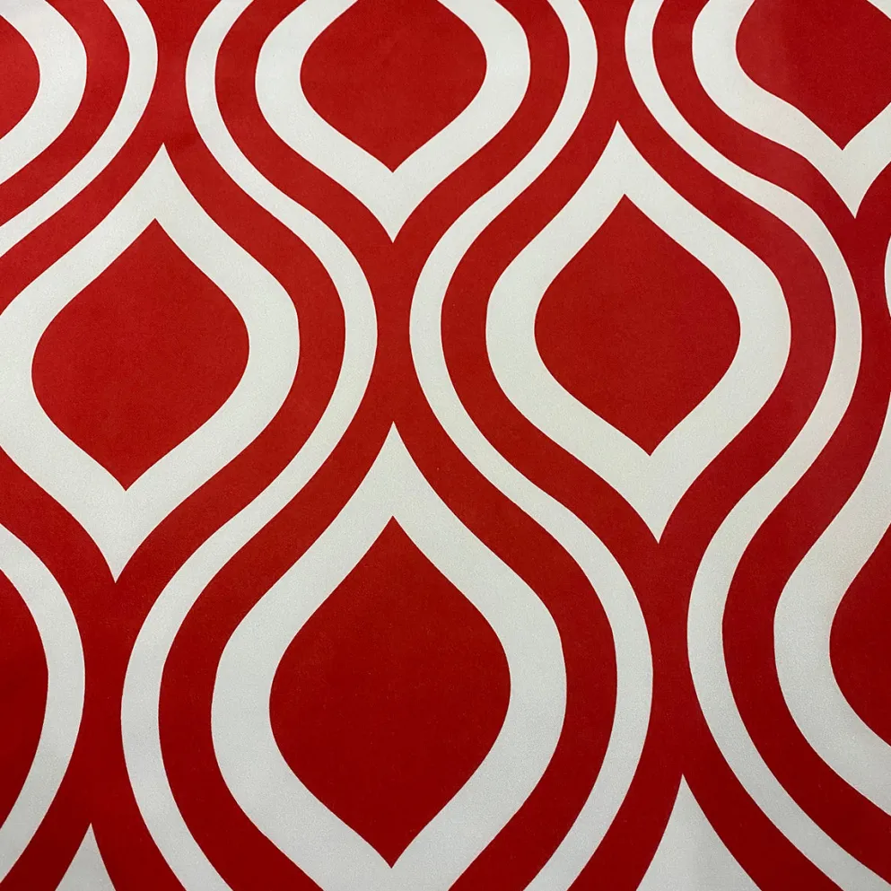 Groovy Print (Lamour) Table Linen in Red