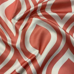Groovy Print (Lamour) Table Napkin in Coral