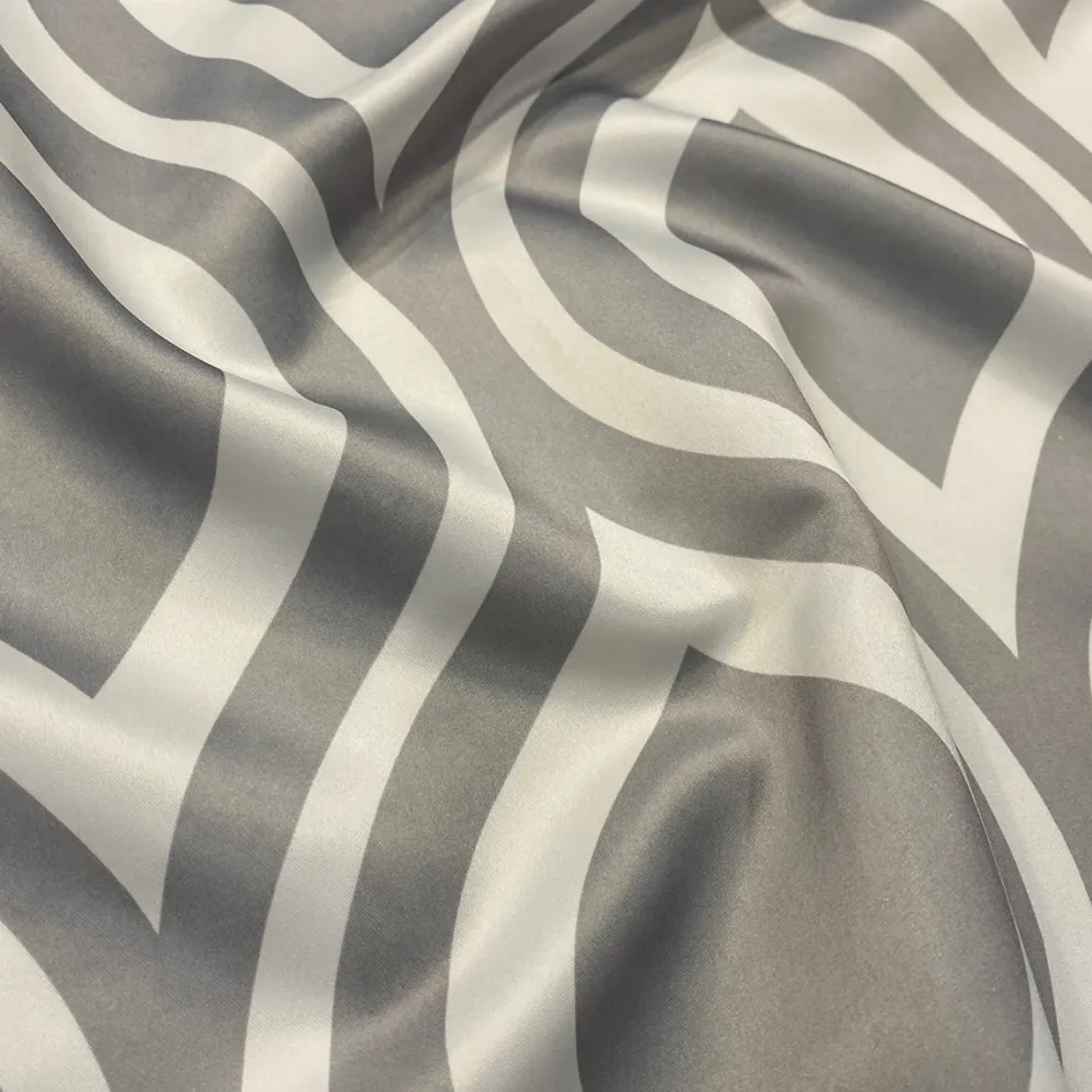 Groovy Print (Lamour) Table Napkin in Silver