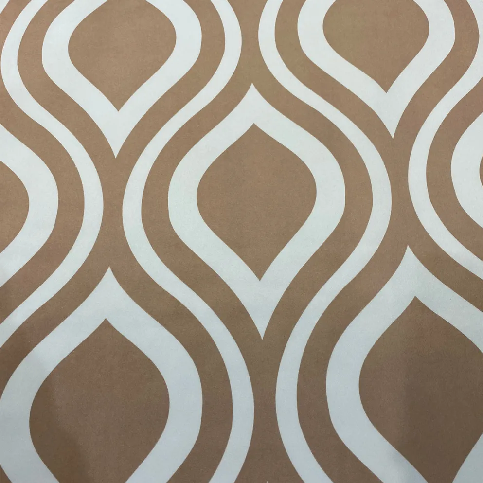 Groovy Print (Lamour) Table Runner in Taupe