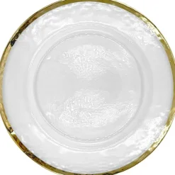 Halo - Glass Charger Plate in Champagne (Item # 0212)