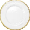 Halo - Glass Charger Plate in Gold (Item # 0212)