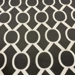 Halo Print (Lamour) Table Linen in Black and White