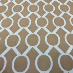 Halo Print (Lamour) Table Linen in Khaki