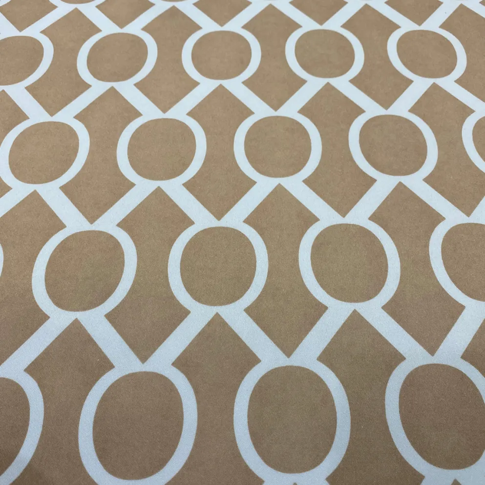 Halo Print (Lamour) Table Linen in Khaki