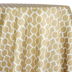 Halo Print (Lamour) Table Linen in Khaki
