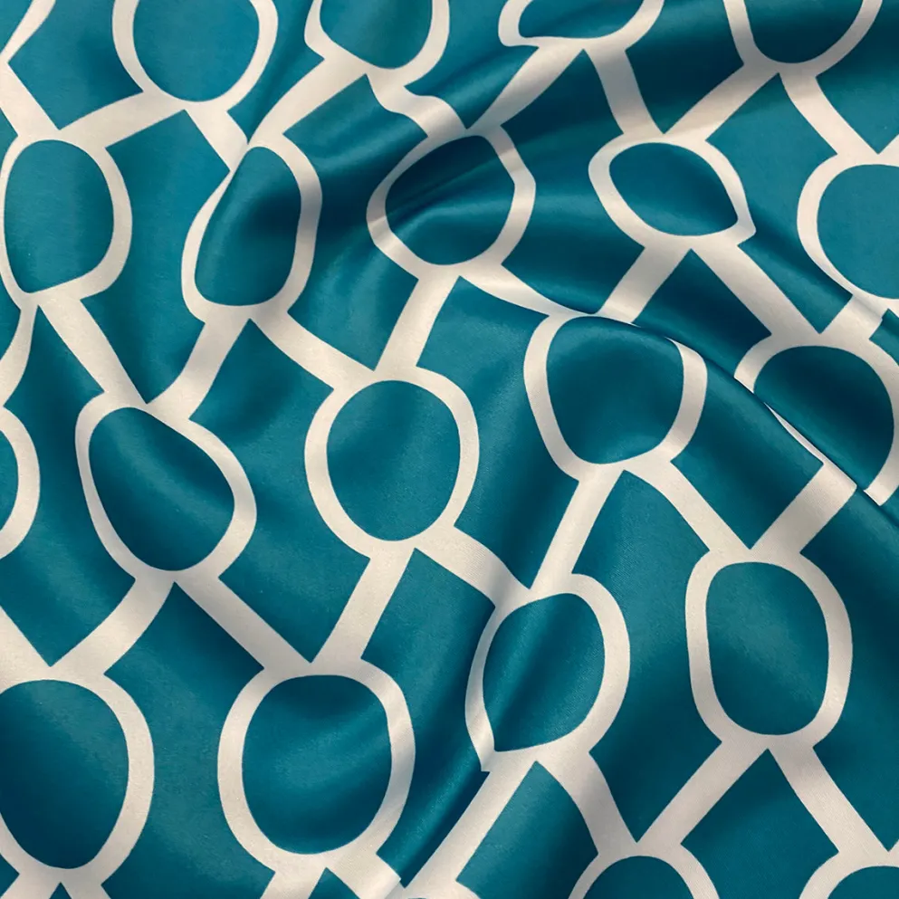 Halo Print (Lamour) Table Linen in Jade