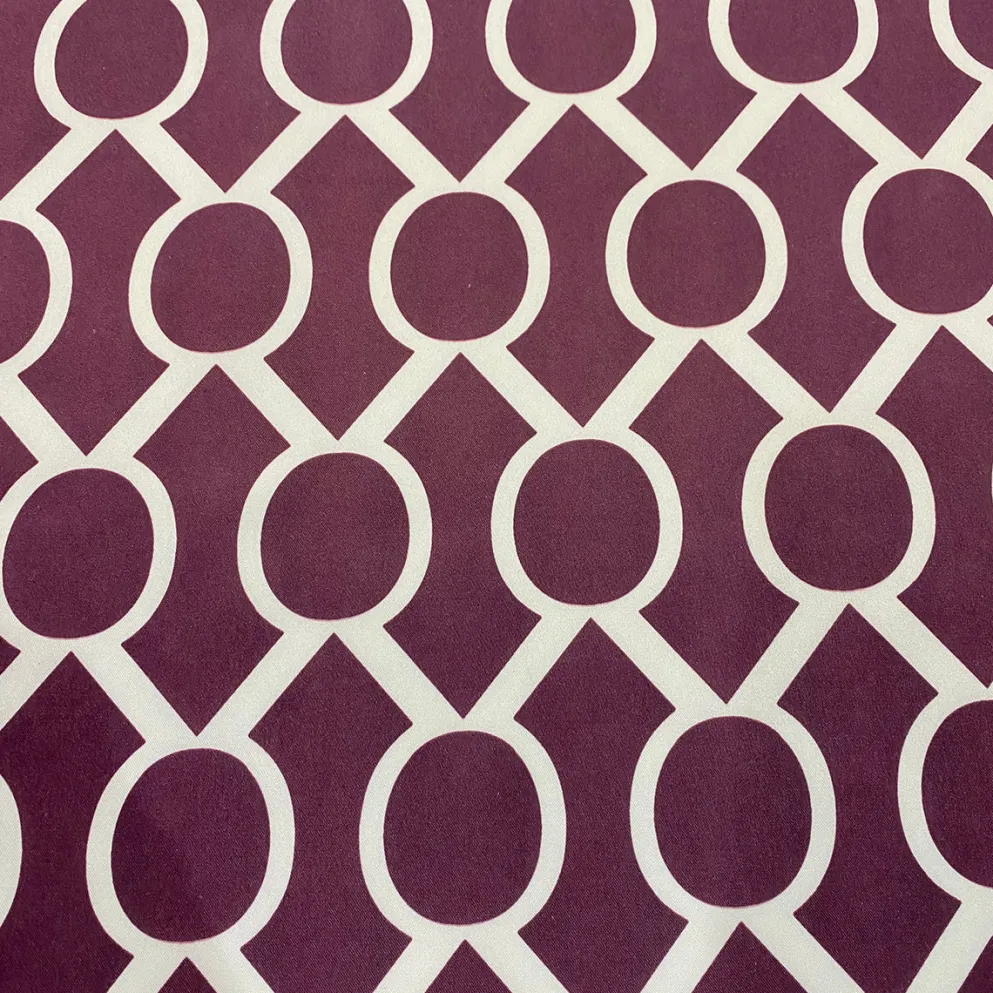 Halo Print (Lamour) Table Linen in Plum