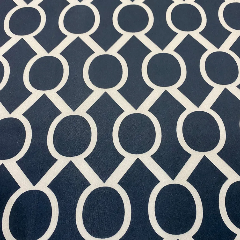 Halo Print (Lamour) Table Linen in Navy