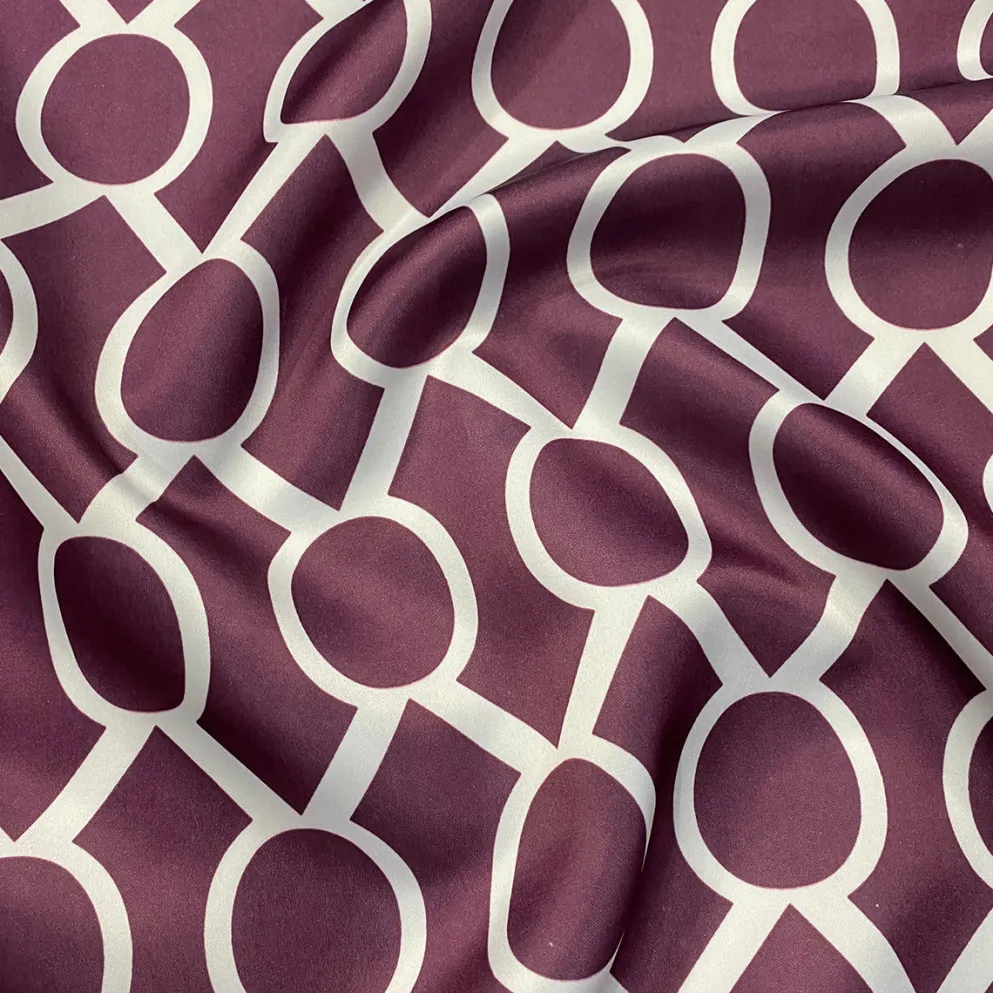 Halo Print (Lamour) Table Napkin in Plum