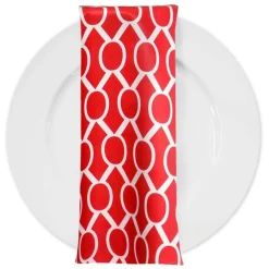Halo Print (Lamour) Table Napkin in Red