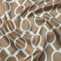 Halo Print (Lamour) Table Napkin in Taupe